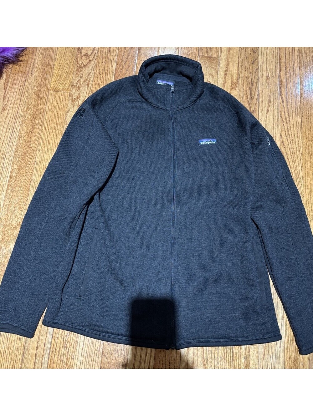 Patagonia Better Sweater Full-Zip Fleece Black Jacket Women's LARGE- Excellent!!